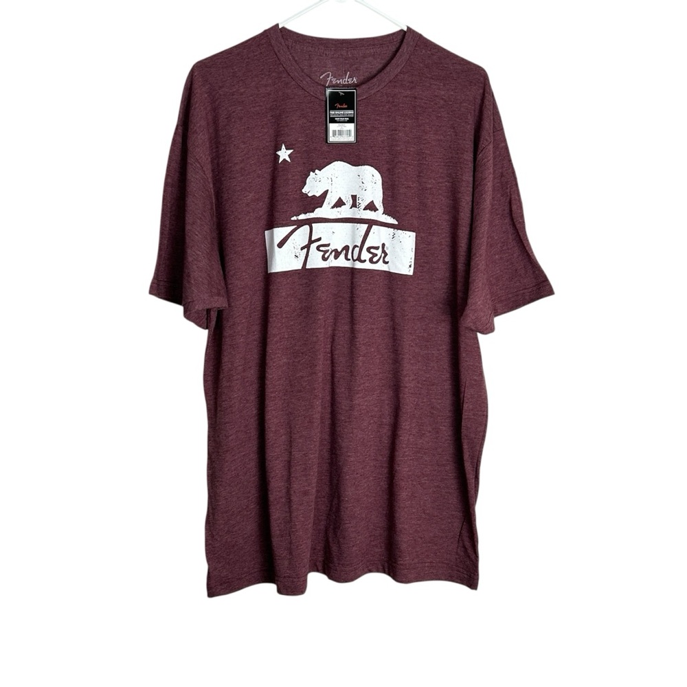 Fender Men's Burgundy Graphic Tee Size XXL NWT